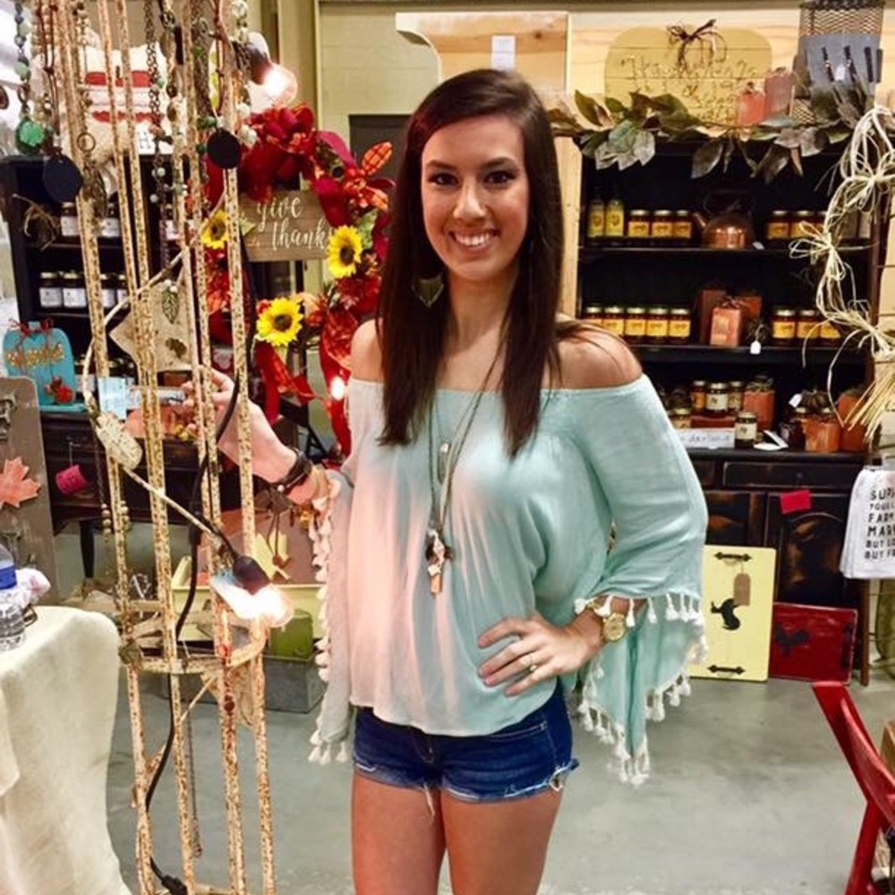 Boutique green top